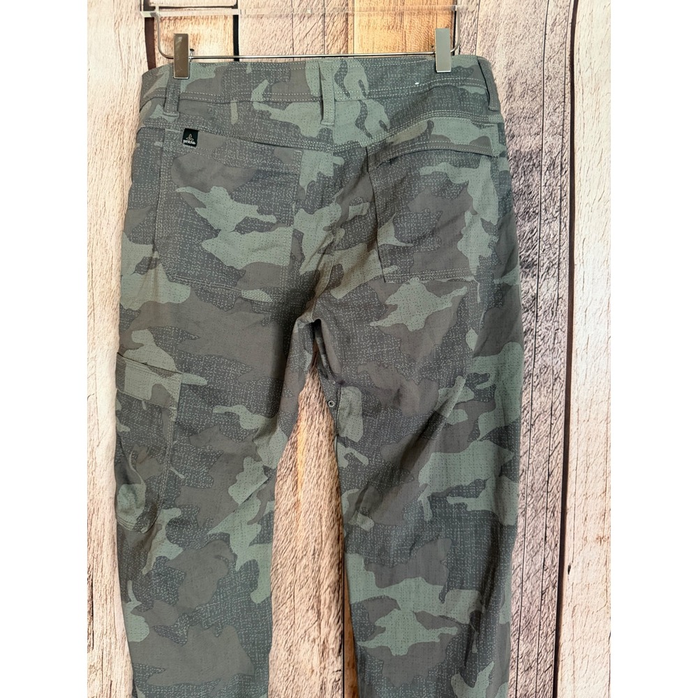 prAna Stretch Zion Pants Belted Camo Cargo Hiking Outdoor Gorpcore 32W x 32L - Picture 5 of 9